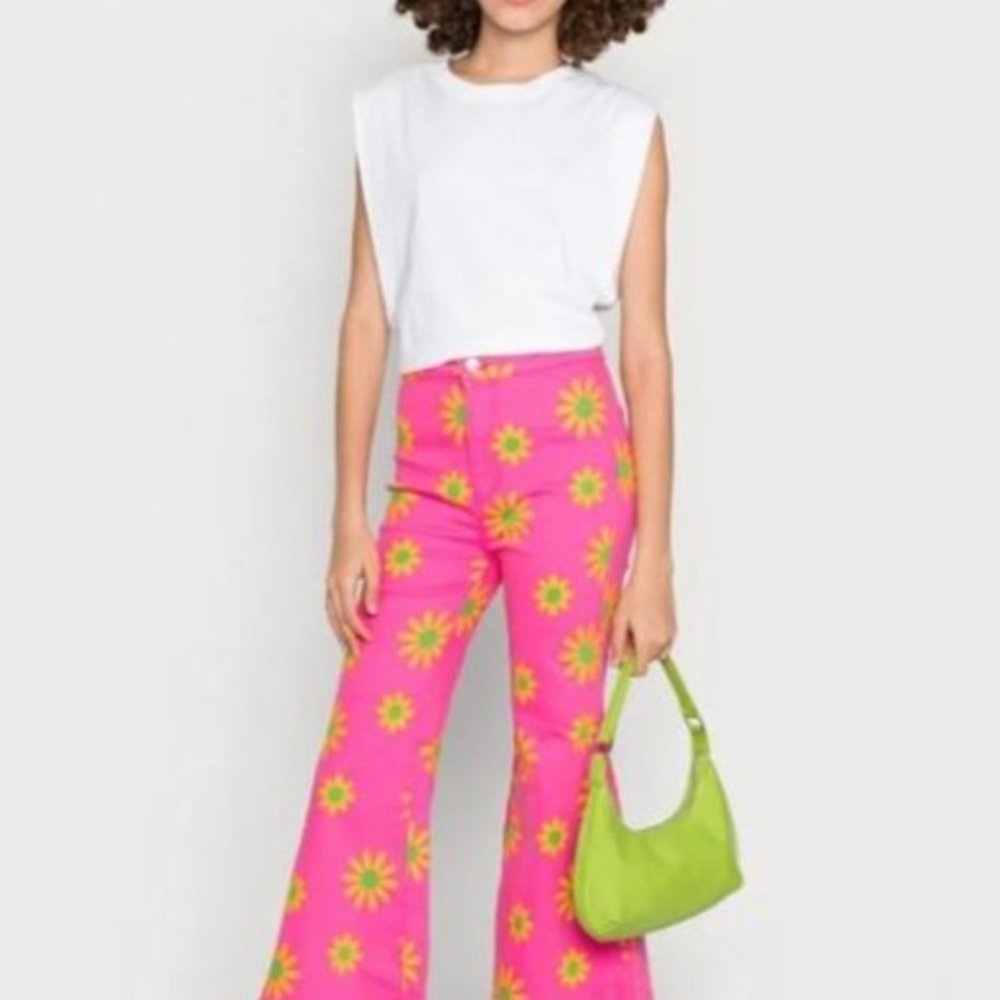 Free People Floral Jeans Nwt size 31